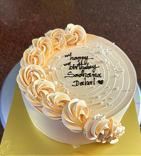 Golden Swirl Butterscotch Cake