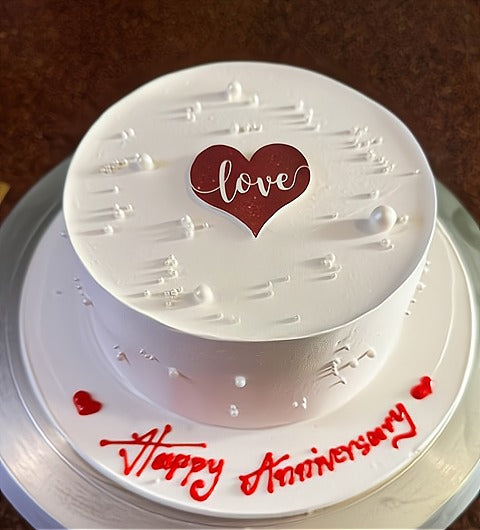 Red Velvet Anniversary Cake